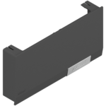 Подъемный механизм AVENTOS HK top, заглушка для силового механизма, с предварительно вмонтированной малой заглушкой, прав. (темно-серый)