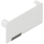 Подъемный механизм AVENTOS HK top, заглушка для силового механизма, с предварительно вмонтированной малой заглушкой, лев. (белый-шелк)