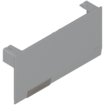 Подъемный механизм AVENTOS HK top, заглушка для силового механизма, с предварительно вмонтированной малой заглушкой, лев. (светло-серый)