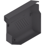 Малый поворотный подъемник AVENTOS HK-S, заглушка для силового механизма, рифленый, прав. (темно-серый)