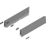 Царга MERIVOBOX, высота M (91 мм), НД=400 мм, левая/правая/ индиум серый матовый
