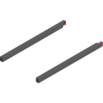 MERIVOBOX продольный релинг, НД=350 мм, левый/правый Орион серый, матовый