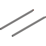 MERIVOBOX продольный релинг, НД=550 мм, левый/правый индиум серый матовый