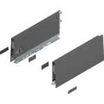 Царга MERIVOBOX, высота K (129 мм), НД=300 мм, левая/правая/ орион серый, матовый