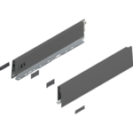 Царга MERIVOBOX, высота M (91 мм), НД=400 мм, левая/правая/ орион серый, матовый