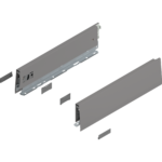 Царга MERIVOBOX, высота K (129 мм), НД=550 мм, левая/правая / индиум серый матовый