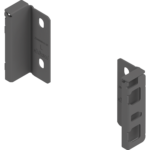 MERIVOBOX держатели для задней стенки из ДСП, высота M (108 мм), левый/правый/ орион серый, матовый