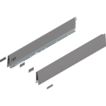Царга MERIVOBOX, высота M (91 мм), НД=600 мм, левая/правая/ индиум серый матовый