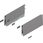 Царга MERIVOBOX, высота K (129 мм), НД=300 мм, левая/правая/ индиум серый матовый