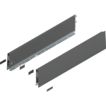 Царга MERIVOBOX, высота K (129 мм), НД=600 мм, левая/правая/ oрион серый, матовый