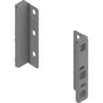 MERIVOBOX держатели для задней стенки из ДСП, высота Высота K (146 мм), левый/правый/ индиум серый матовый