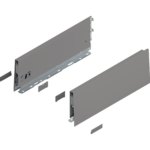 Царга MERIVOBOX, высота K (129 мм), НД=350 мм, левая/правая/ индиум серый матовый