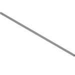 MERIVOBOX поперечный релинг, до ШК=1200 мм, длина=1059 мм, под раскрой индиум серый матовый