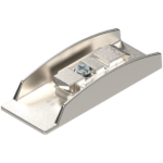 CLIP CRISTALLO-ответная планка, на клею, прям., 0 мм, цинк, на клею