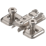 CLIP ответная планка, крест., 0 мм, сталь, для крепления с помощью предустановленных евровинтов, Регулировка по высоте: продольное отверстие