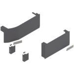 Подъемный механизм AVENTOS HK top, заглушка для силового механизма (вкл. кнопка включения для установки в высверленное отверстие, в комплекте), прав.+лев., для SERVO-DRIVE (Глубокий серый)