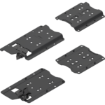 Соединитель дверного модуля (комплект), для конструкции без цоколя, для толщина стенок дверного модуля от 15 до 19 мм, сталь, на саморезы