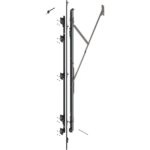 Однодверная конструкция, несущий шарнирный профиль (Комплект), с TIP-ON, прав.