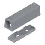 Держатель TIP-ON для дверей, короткий вариант, прям., саморезы