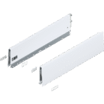 Царга MERIVOBOX, высота K (129 мм), НД=500 мм, левая/правая Белый шелк, матовый