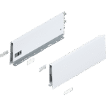 Царга MERIVOBOX, высота K (129 мм), НД=350 мм, левая/правая Белый шелк, матовый