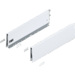 Царга MERIVOBOX, высота K (129 мм), НД=450 мм, левая/правая Белый шелк, матовый