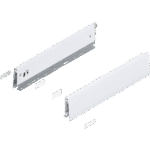 Царга MERIVOBOX, высота M (91 мм), НД=400 мм, левая/правая Белый шелк, матовый