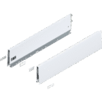 Царга MERIVOBOX, высота K (129 мм), НД=550 мм, левая/правая Белый шелк, матовый
