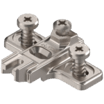 MODUL ответная планка, крест., 3 мм, цинк, для крепления с помощью предустановленных евровинтов, Регулировка по высоте: продольное отверстие