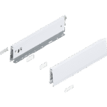 Царга MERIVOBOX, высота M (91 мм), НД=350 мм, левая/правая Белый шелк, матовый