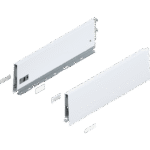 Царга MERIVOBOX, высота K (129 мм), НД=400 мм, левая/правая Белый шелк, матовый