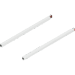 MERIVOBOX продольный релинг, НД=450 мм, левый/правый Белый шелк, матовый