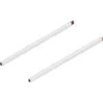 MERIVOBOX продольный релинг, НД=500 мм, левый/правый Белый шелк, матовый