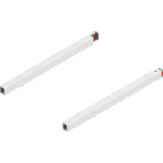 MERIVOBOX продольный релинг, НД=300 мм, левый/правый Белый шелк, матовый