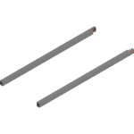 MERIVOBOX продольный релинг, НД=500 мм, левый/правый индиум серый матовый