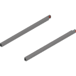 MERIVOBOX продольный релинг, НД=400 мм, левый/правый индиум серый матовый