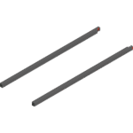 MERIVOBOX продольный релинг, НД=600 мм, левый/правый Орион серый, матовый