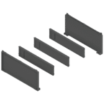 Комплект для бутылок AMBIA-LINE, от ширины корпуса 200 мм, для LEGRABOX/MERIVOBOX Орион серый, матовый