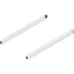 MERIVOBOX продольный релинг, НД=350 мм, левый/правый Белый шелк, матовый