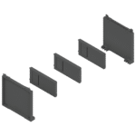 Комплект для бутылок AMBIA-LINE, от ширины корпуса 150 мм, для LEGRABOX/MERIVOBOX Орион серый, матовый