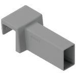 Держатель поперечного релинга AMBIA-LINE, для MERIVOBOX индиум серый матовый