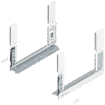 Царга LEGRABOX free, высота C (177 мм), НД=400 мм, левая/правая, LEGRABOX free Белый шелк, матовый