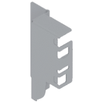 TANDEMBOX держатель задней стенки из ДСП, высота M (96,5 мм), правый R9006 серый металлик