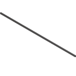 LEGRABOX поперечный релинг, до ШК=1200 мм, длина=1080 мм, под раскрой Карбоновый черный, матовый