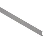 передняя панель, ШК=1200 мм, под раскрой, для MERIVOBOX индиум серый матовый