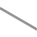 передняя панель, с пазом для вставки, ШК=1200 мм, под раскрой, для MERIVOBOX индиум серый матовый