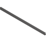 LEGRABOX передняя панель, с пазом для вставки, внутреняя галерея, ШК=1200 мм, под раскрой Карбоновый черный, матовый