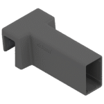 Держатель поперечного релинга, стеклянный AMBIA-LINE, для MERIVOBOX Орион серый, матовый